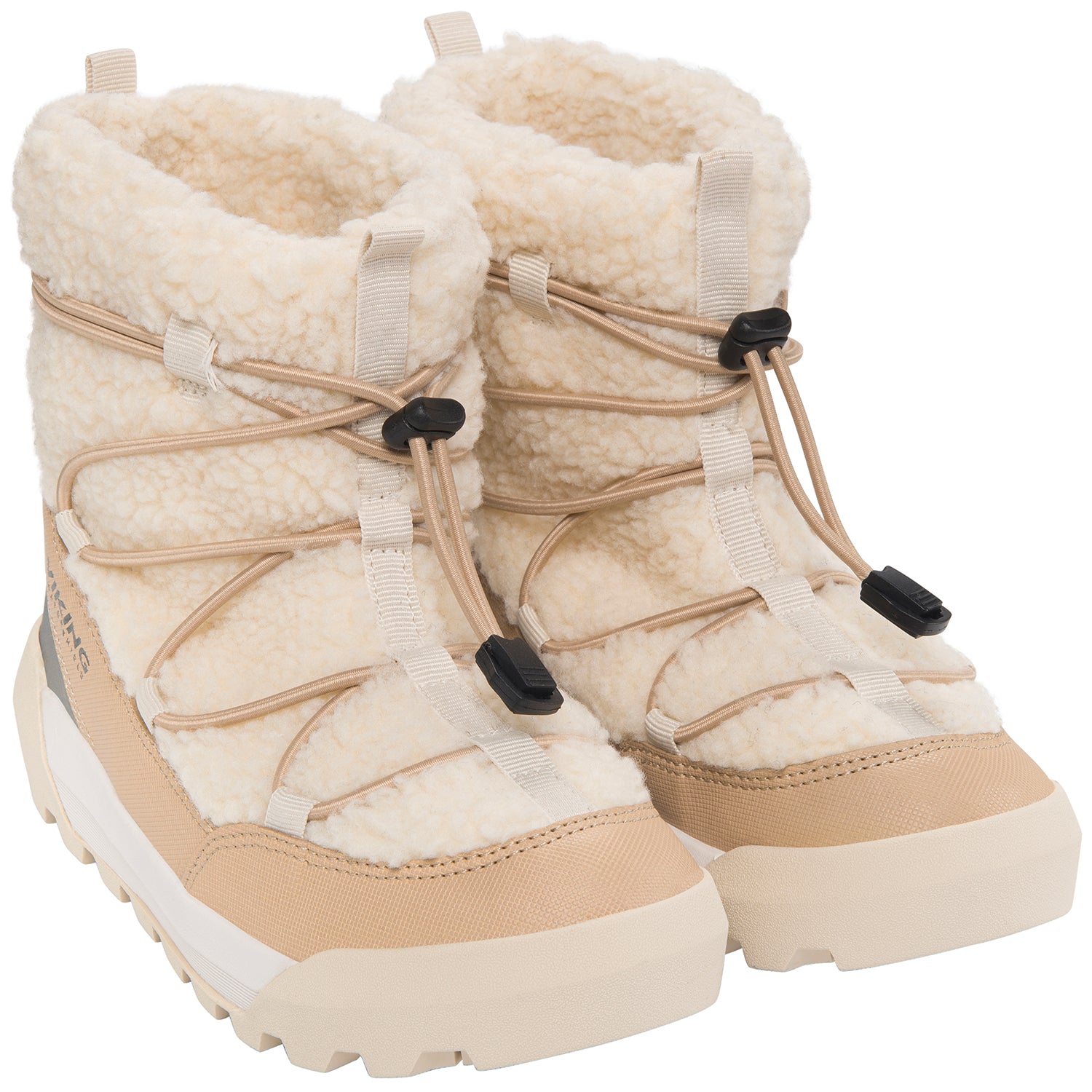 VIKING TEX Stiefel EXPOWER FLAKE WARM WP SL in créme/beige mit rutschfester Sohle für sicheren Halt