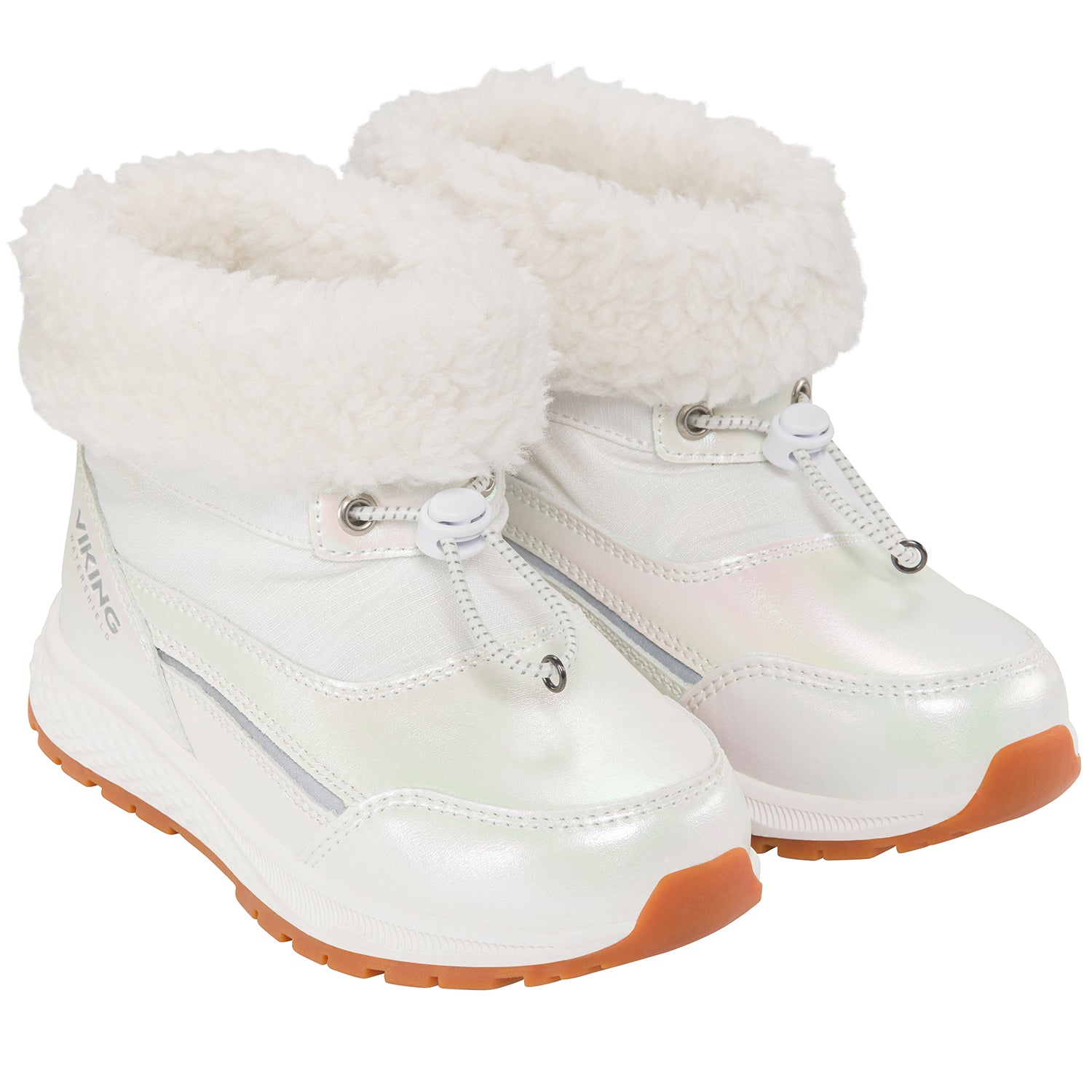 VIKING TEX Stiefel EQUIP SHINE WARM WP PULL-ON in Perlmuttschimmer, ideal für kalte Tage