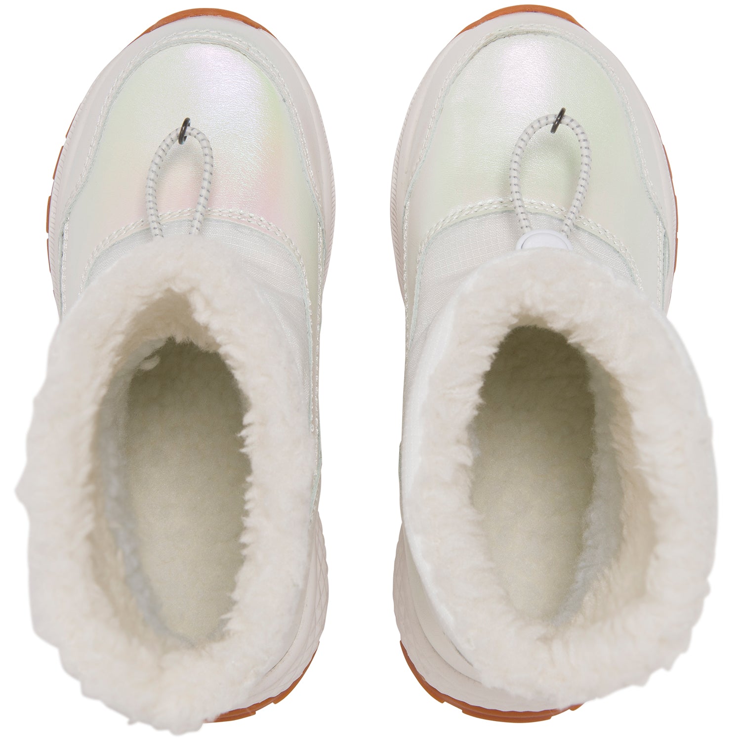 Bequemer und warmer VIKING TEX Stiefel EQUIP SHINE WARM WP PULL-ON in Weiß mit rutschfester Sohle