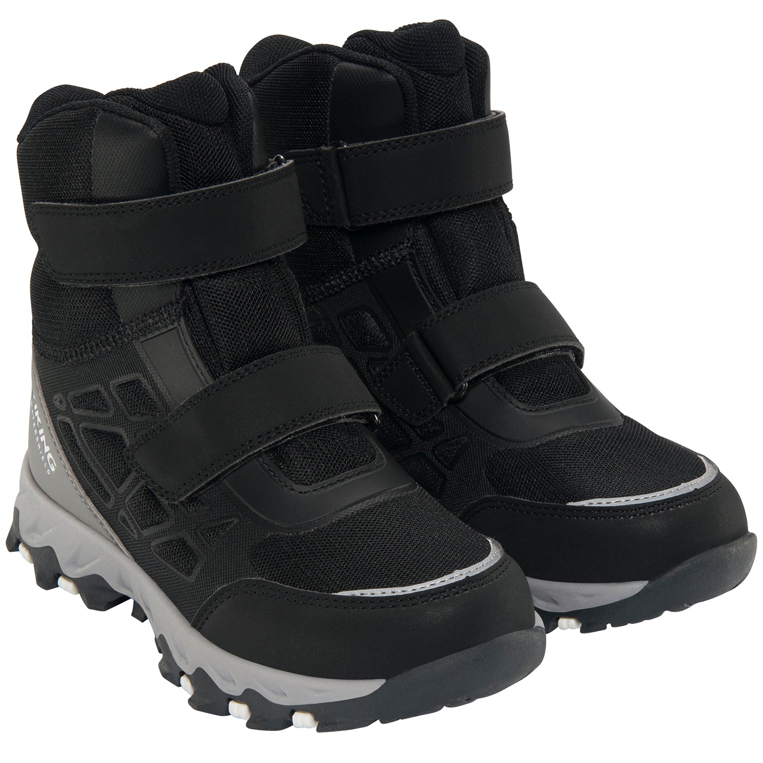 Robuste schwarze Stiefel VIKING TEX TRACK WARM WP 2V mit Wasserdichtigkeit und isolierender Innensohle