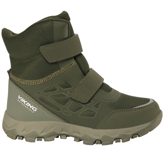 VIKING TEX Stiefel TRACK WARM WP 2V in Olivengrün mit robustem Wasserschutz