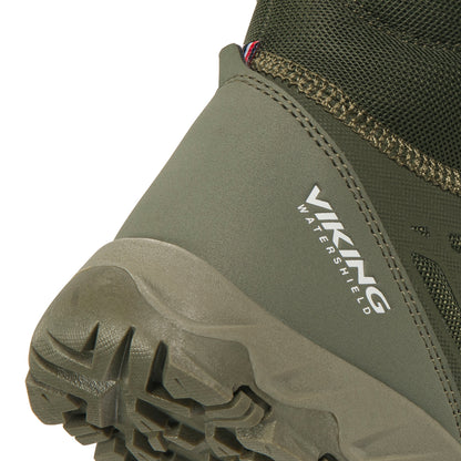 VIKING TEX Stiefel TRACK WARM WP 2V mit rutschfester Sohle und wasserfestem Material in Oliv