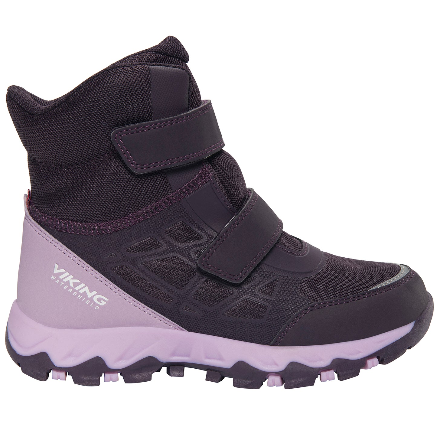 VIKING TEX Stiefel TRACK WARM WP 2V in lila mit wasserdichter Membran für optimalen Wetterschutz