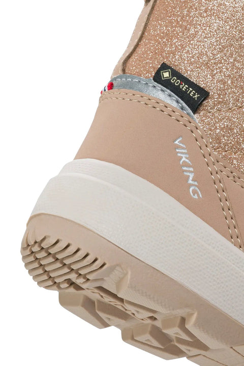 VIKING GORE-TEX Stiefel TOASTY ZIP - beige / Glitzer