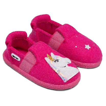 NANGA Hausschuh 31-0344-27 - pink / Einhorn