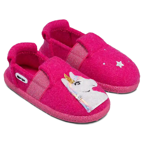 NANGA Hausschuh 31-0344-27 - pink / Einhorn