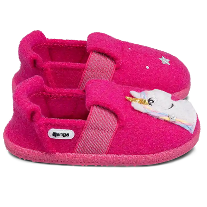 NANGA Hausschuh 31-0344-27 - pink / Einhorn