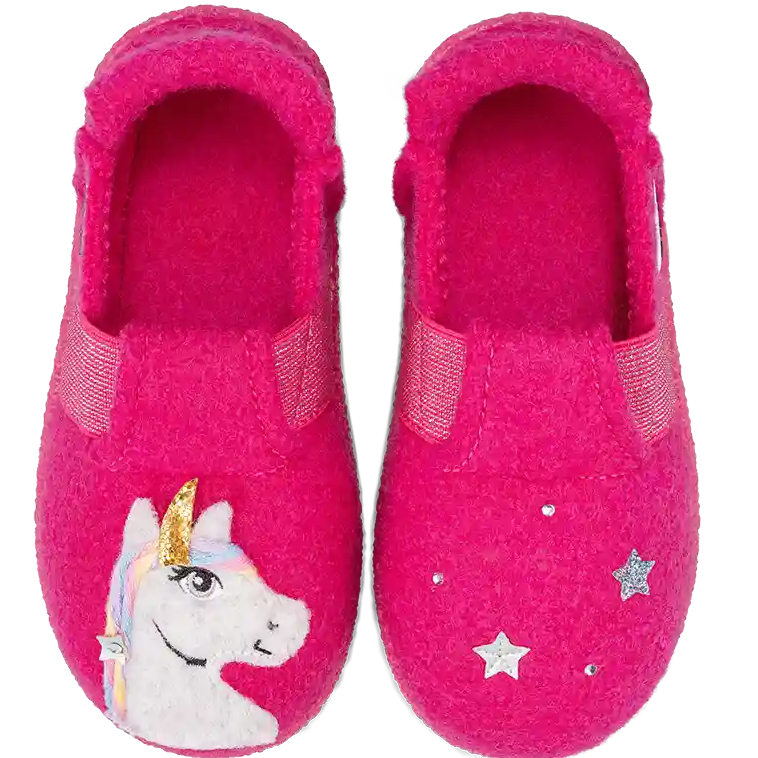 NANGA Hausschuh 31-0344-27 - pink / Einhorn