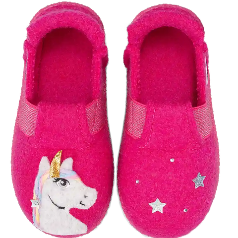 NANGA Hausschuh 31-0344-27 - pink / Einhorn