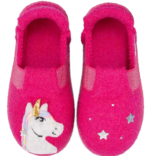 NANGA Hausschuh 31-0344-27 - pink / Einhorn