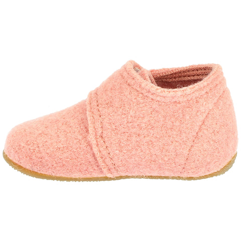 LIVING KITZBÜHEL Hausschuh 4609/0336 - rosa - Side view of comfortable pink house shoe