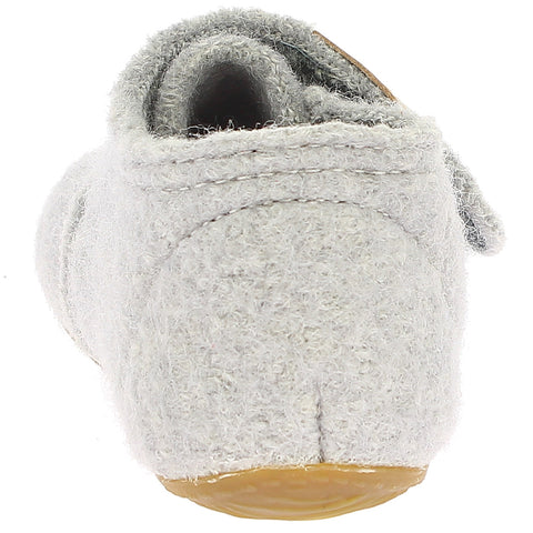 Soft and stylish LIVING KITZBÜHEL Hausschuh 4609/0620 - hellgrau wool slippers for women