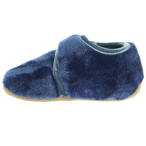 LIVING KITZBÜHEL Hausschuh 4611/0575 - royal / Samt - luxurious royal blue velvet house shoes