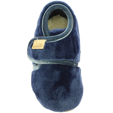 LIVING KITZBÜHEL Hausschuh 4611/0575 - royal / Samt - comfortable and stylish indoor footwear