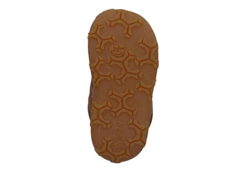 Schuhe Ricosta COLIN – Unteransicht der braunen Sohle mit grobem Profil.