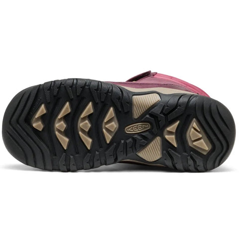 Komfortabler KEEN WP TEX Stiefel KANIBOU mit farblich abgestimmtem Design in beere, pink und türkis