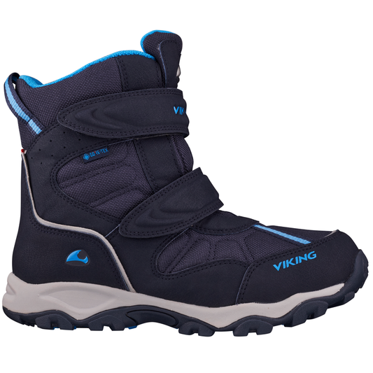 High-quality navy blue VIKING GORE-TEX Stiefel BEITO WARM boots for ultimate warmth and comfort