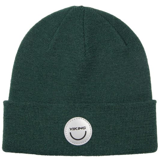 VIKING Mütze PLAY WOOL BEANIE WARM REFLEC - tanne product image showcasing a stylish and warm tanne-colored beanie with reflective details perfect for outdoor activities