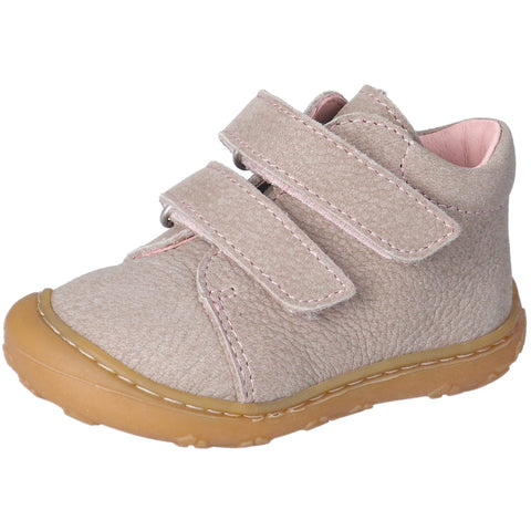 RICOSTA Knöchelschuh CHRISY - grau / rosa, hochwertiger Kinderschuh für Mädchen in grau und rosa mit seitlichem Reißverschluss und rutschfester Sohle