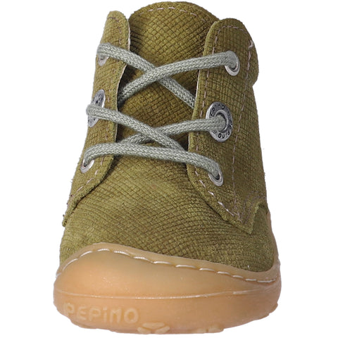 RICOSTA Knöchelschuh DOTS in pistachio color with wood grain pattern