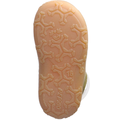 RICOSTA Knöchelschuh DOTS in pistachio green with wood grain design, a stylish and comfortable footwear choice for any occasion