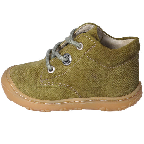 RICOSTA Knöchelschuh DOTS in pistachio color with wood grain design