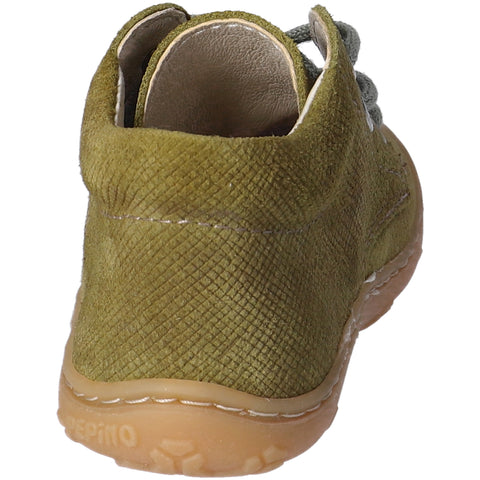 Children's RICOSTA Knöchelschuh DOTS in pistachio green with wooden pattern