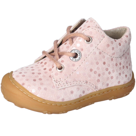 RICOSTA Knöchelschuh DOTS - rosa / Pünktchen für Mädchen, bequemer und stilvoller Schuh für den Alltag
