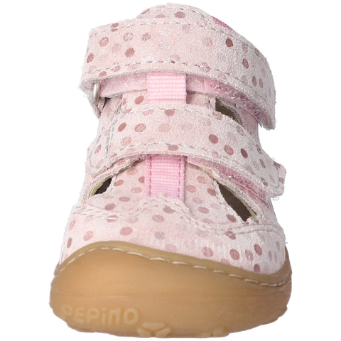 RICOSTA Halbsandale EBI - rosa / Punkte - A comfortable and stylish pink and polka dot half sandal for girls