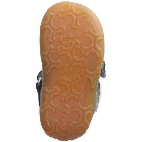 RICOSTA Halbsandale EBI in salbei color with Holzoptik sole, perfect for summer outings