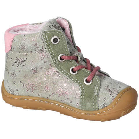 RICOSTA Knöchelschuh GEORGINA in beige and eukalyptus color with Elfen design, a high-quality and stylish shoe for girls