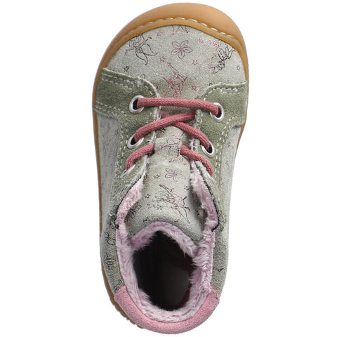 RICOSTA Knöchelschuh GEORGINA - beige / eukalyptus / Elfen - stylish and supportive ankle shoe for girls in beige and eucalyptus colors, featuring Elfen design elements