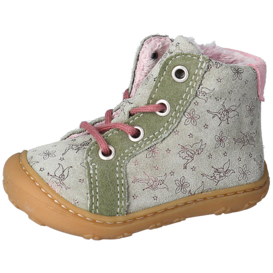 RICOSTA Knöchelschuh GEORGINA - beige and eukalyptus with playful elfen design