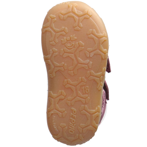 Top view of the RICOSTA Knöchelschuh GEDO - pflaume kids' ankle shoe, featuring a practical and fashionable design