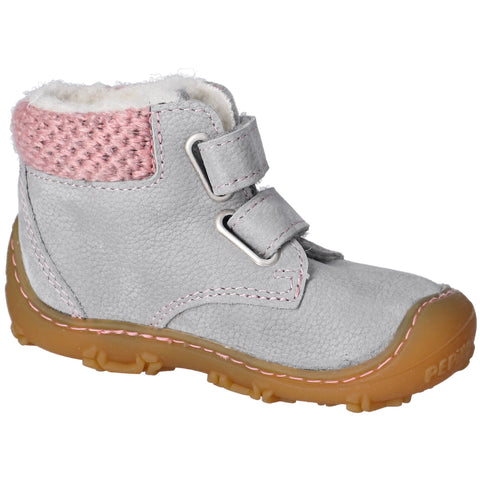 RICOSTA Knöchelschuh NICO in light grey and pink - comfortable and stylish children's ankle boot