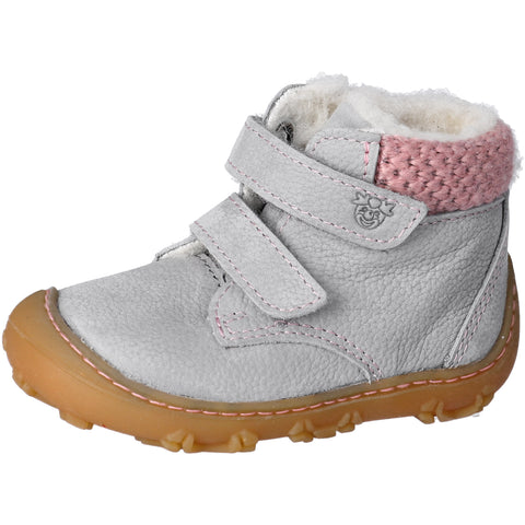 RICOSTA Knöchelschuh NICO in light grey and pink, a stylish and comfortable children's shoe for all-day wear