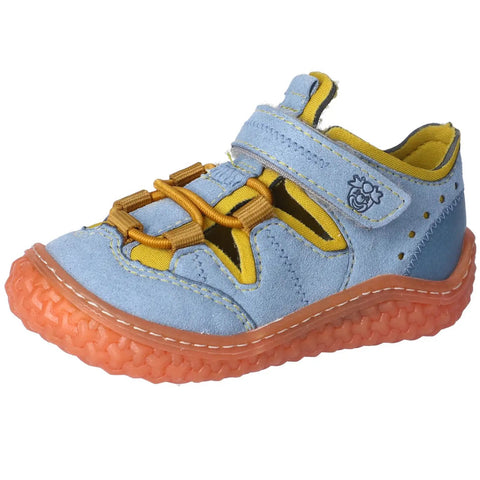 RICOSTA Barfußschuh Halbsandale JERRY - jeans / gelb by RICOSTA