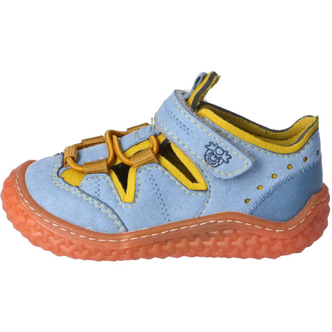 RICOSTA Barfußschuh Halbsandale JERRY - jeans / gelb by RICOSTA