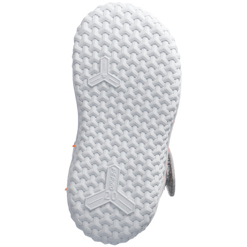 RICOSTA Barfußschuh Halbsandale JERRY in grey, neon orange and neon green, a comfortable and stylish footwear option for kids