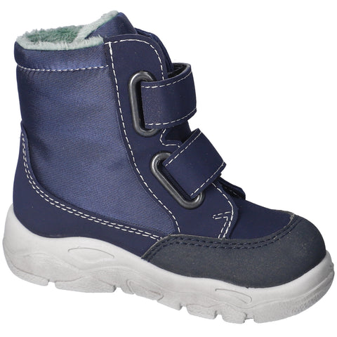RICOSTA SYMPA-TEX BLINKER Stiefel MADDI in marineblau and rosa with cute heart design for girls
