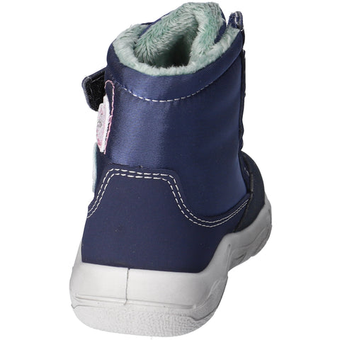 RICOSTA SYMPA-TEX BLINKER Stiefel MADDI - marineblau / rosa / Herzen - Waterproof navy blue and pink heart-patterned boots for kids