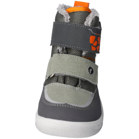 RICOSTA SYMPA-TEX Stiefel YUTU 6600203/530 - eukalyptus / grau / orange - high quality waterproof boots in a stylish eukalyptus, grey, and orange color scheme