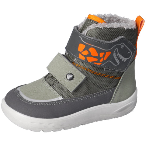 RICOSTA SYMPA-TEX Stiefel YUTU 6600203/530 - eukalyptus / grau / orange: Waterproof, durable, and stylish boots in eucalyptus, grey, and orange colorway