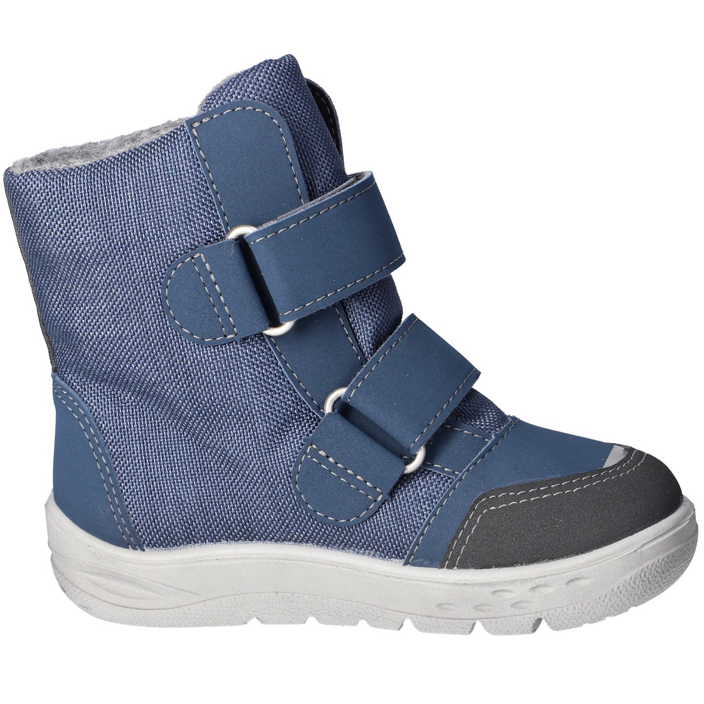 RICOSTA SYMPA-TEX Barfuß BLINKER Stiefel NEVIS - ozean / grau / Krokodil