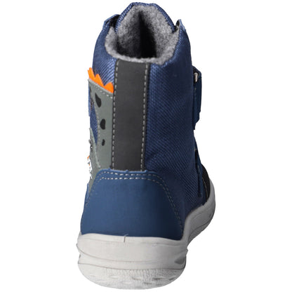 RICOSTA SYMPA-TEX Barfuß BLINKER Stiefel NEVIS - ozean / grau / Krokodil