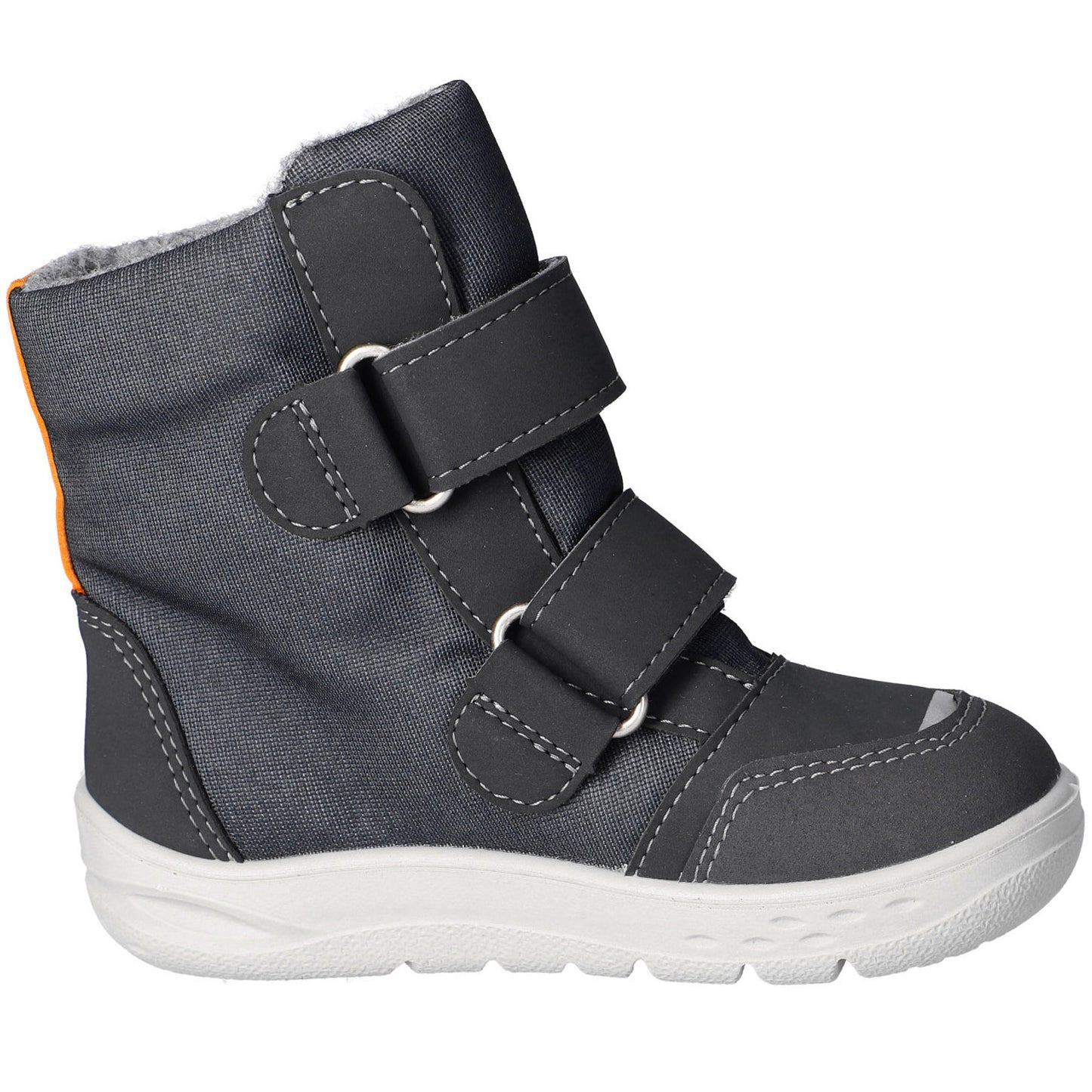 RICOSTA SYMPA-TEX Barfuß BLINKER Stiefel NEVIS - grau / Krokodil