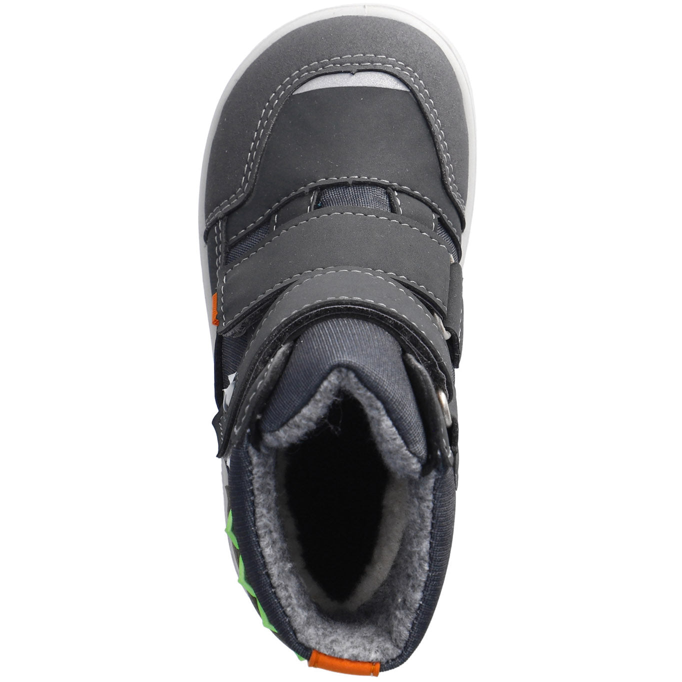 RICOSTA SYMPA-TEX Barfuß BLINKER Stiefel NEVIS - grau / Krokodil