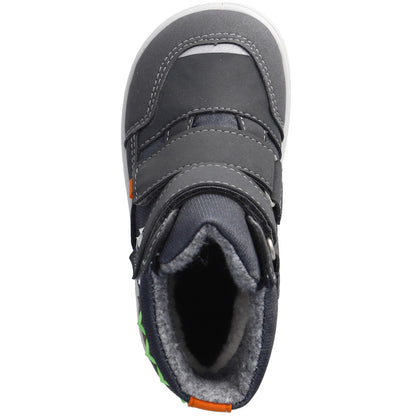 RICOSTA SYMPA-TEX Barfuß BLINKER Stiefel NEVIS - grau / Krokodil