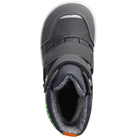 RICOSTA SYMPA-TEX Barfuß BLINKER Stiefel NEVIS - grau / Krokodil