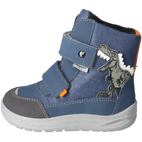 RICOSTA SYMPA-TEX Barfuß BLINKER Stiefel NEVIS - jeans / grau / Dino